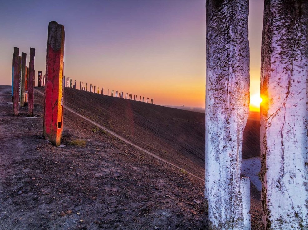 Halde Haniel bei Sonnenuntergang